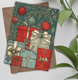 Weihnachtskarte "Geschenke" # 2