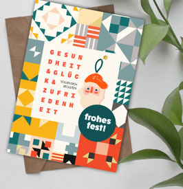 Weihnachtskarte "Frohes Fest"