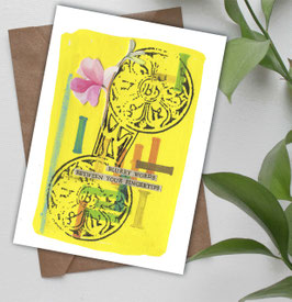 Postkarte/Klappkarte * Blurry Words