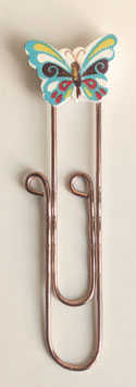 Paperclip Blauer Schmetterling