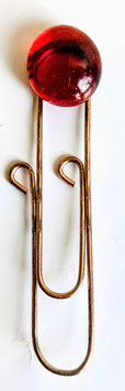 Paperclip Glasstein rot