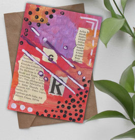Postkarte/Klappkarte Literatur