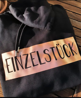Unisex-Hoodie ★Einzelstück★ Print Rosegold - BIO und VEGAN