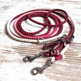 Ombre Hundeleine ★Holi★ Jerry Berry - aus Baumwolltau