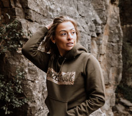 Unisex-Hoodie ★Einzelstück★ Print Leo - BIO und VEGAN