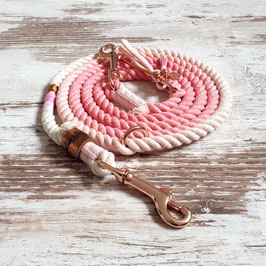 Ombre Hundeleine ★Holi★ Love Story - aus Baumwolltau