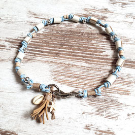 EM-Schmuckband ★Gipsymee★ Baby Blu No. 1 - aus Leder