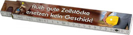 Zollstock mit lustigen Sprüchen