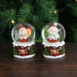 Poly-Schneekugel Schneemann oder Rentier
