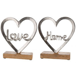 Alu Herz "Love/Home"