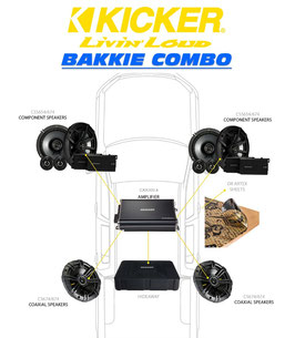 KICKER Combo deal for Toyota Hilux DC