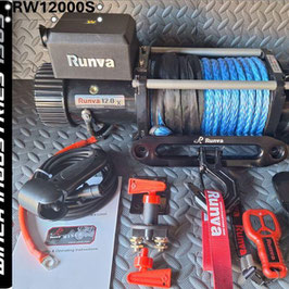 RUNVA WINCH 12000lb - 12V SYNTHETIC ROPE