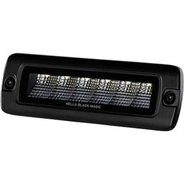 Hella Black Magic LED Mini Lightbar 6.2" Single Flush Mount (Flood)