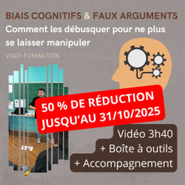 Pack visio-formation: "Biais cognitifs et faux arguments: comment les débusquer pour ne plus se laisser manipuler"