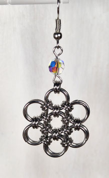 Chainmaille Ohrringe "Japanese Blume"