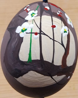 26/27 JM4 JAPANMALEREI "PFLAUMENBLÜTEN BEI VOLLMOND"