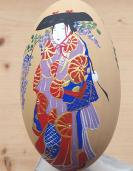 JM 58 JAPANSICHE MALEREI "GLYZINIENMÄDCHEN - FUJI MUSUME"