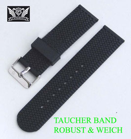 18 mm CAVADINI RUBBER-SILIKONE BAND ROBUST & WEICHE TOP QUALITÄT. ERHÄLT. VON 18-20-22-24 MM