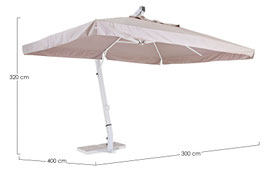 Ombrellone 3x4 Grigio | PROMOZIONE