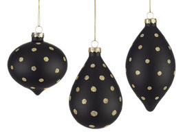 Colgante Negro Topos Oro