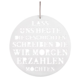 Poesiebild groß "lass uns heute..." 24cm