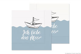 Serviette "Ich liebe das Meer" 20St.