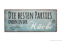 Schild "Küchenparties"