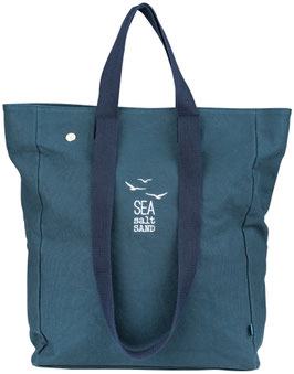 Strandtasche "Sea, Salt, Sand", navy