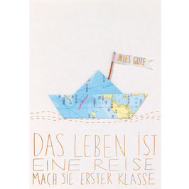 Karte "Das Leben ist eine Reise..."