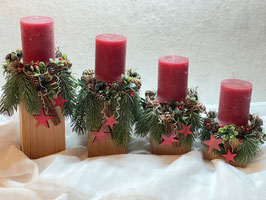 Adventsgesteck -vier Kerzenhalter- // Art. 6045