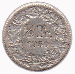 Schweiz ½ Franken 1950