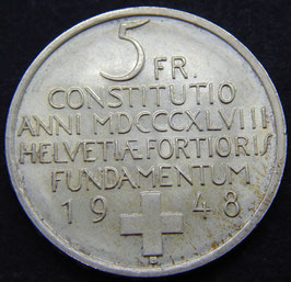 Schweiz 5 Franken 1948 - Verfassung