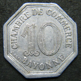 Bayonne Chambre de Commerce 10 Centimes 1920