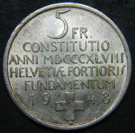 Schweiz 5 Franken 1948 - Verfassung