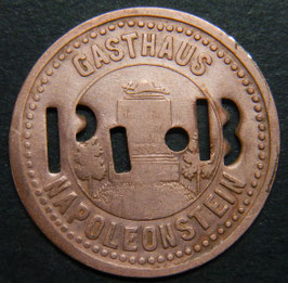 Gasthaus Napoleonstein Leipzig Sachsen 50 Pfennig