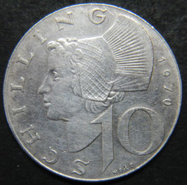 Österreich 10 Schilling 1970