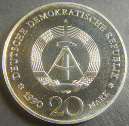 Deutsche Demokratische Republik DDR 20 Mark 1990