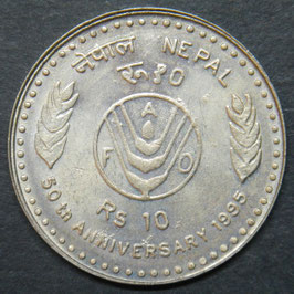 Nepal 10 Rupee 1995