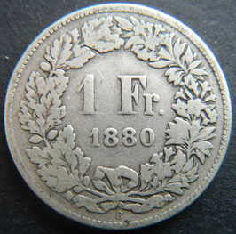 Schweiz 1 Franken 1880
