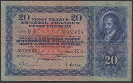 Schweiz 20 Franken 1939