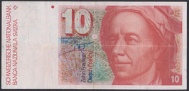Schweiz 10 Franken 1986