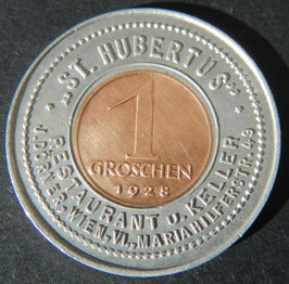 Österreich St. Hubertus Glücks-Groschen 1928