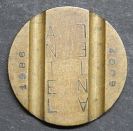 Uruguay Telefono ANTEL double inscription with date and number