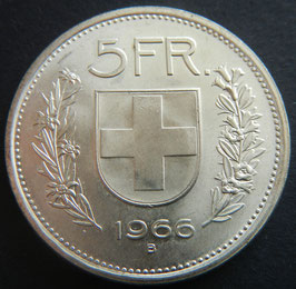 Schweiz 5 Fr. 1966