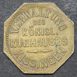 Verwaltung des Königl. Kurhauses Kissingen 1 Glas Bokleter Stahlbrunnen