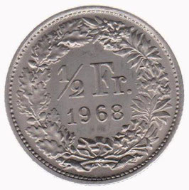 Schweiz ½ Franken 1968