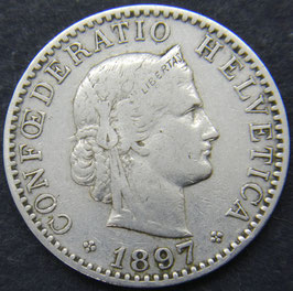 20 Rp. 1897 Schweiz