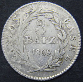 Basel 3 Batzen 1809