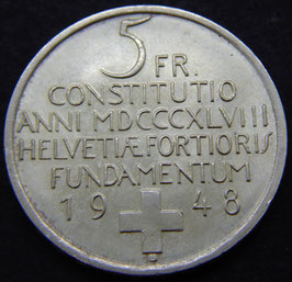 Schweiz 5 Franken 1948 - Verfassung