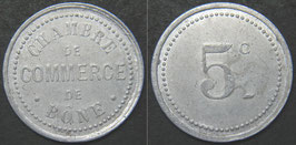 Algeria Chambre de Commerce de Bône 5 + 10 Centimes